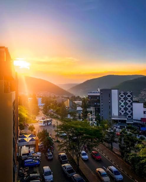 Kigali at golden hour